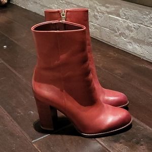 Sam Edelman 8.5 Rust Leather Boots